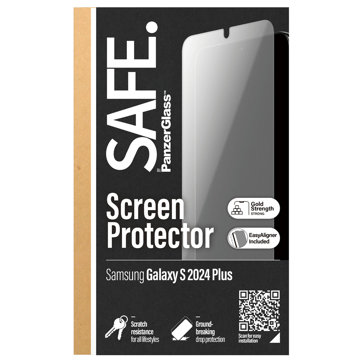 PanzerGlass PanzerGlass SAFE Ultra-Wide Fit Screenprotector Refresh incl.  applicator Samsung Galaxy S24 Plus (SAFE95667) - Dustin België