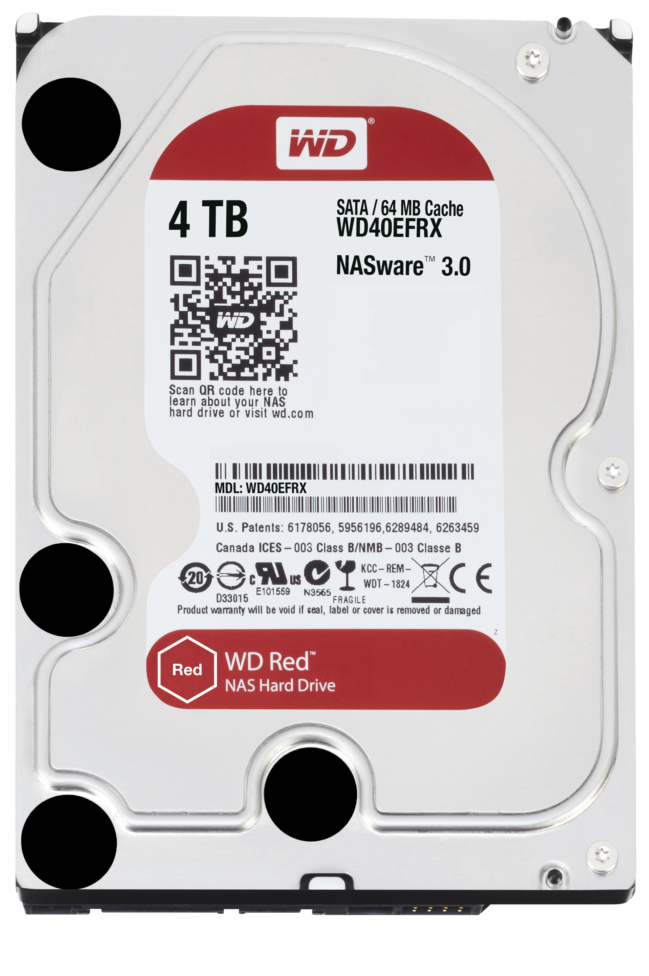 Digital Red, 4TB, 6Gbps Refurbished (WD40EFRX-RFB) kopen » Centralpoint