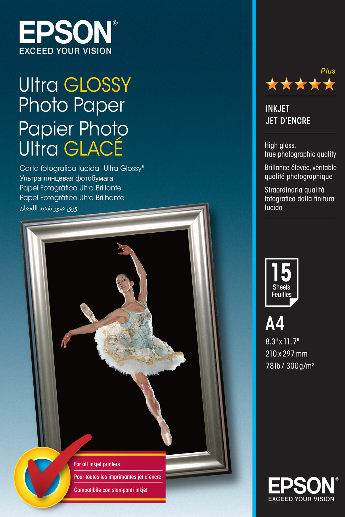 Anzai Afsnijden Tot Epson Ultra Glossy Photo Paper - A4 - 15 Vellen (C13S041927) kopen »  Centralpoint
