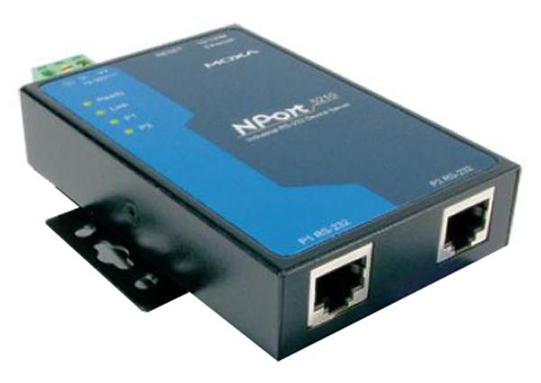 Moxa NPort 5210-T, 2 x RS-232 serial device server, -40 - 75°C (NPORT ...