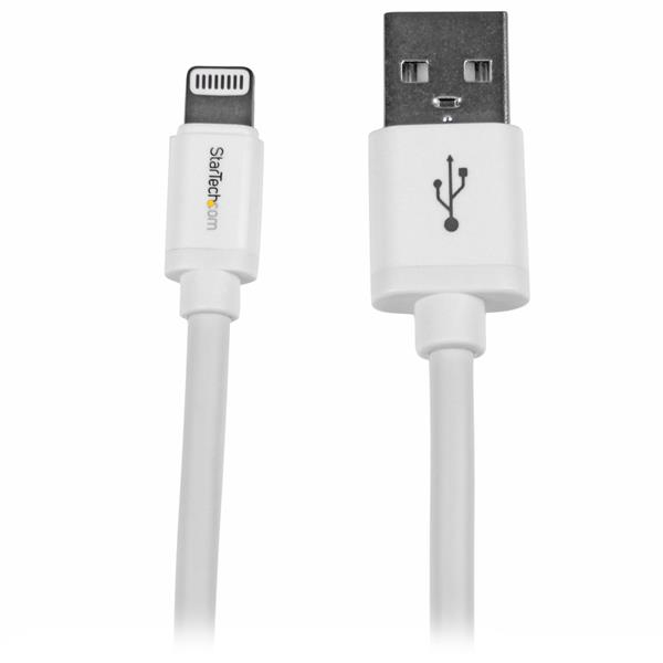 omverwerping Fonetiek vertrouwen StarTech.com 2 m lange witte Apple 8-polige Lightning-connector-naar-USB- kabel voor iPhone / iPod / iPad (USBLT2MW) kopen » Centralpoint