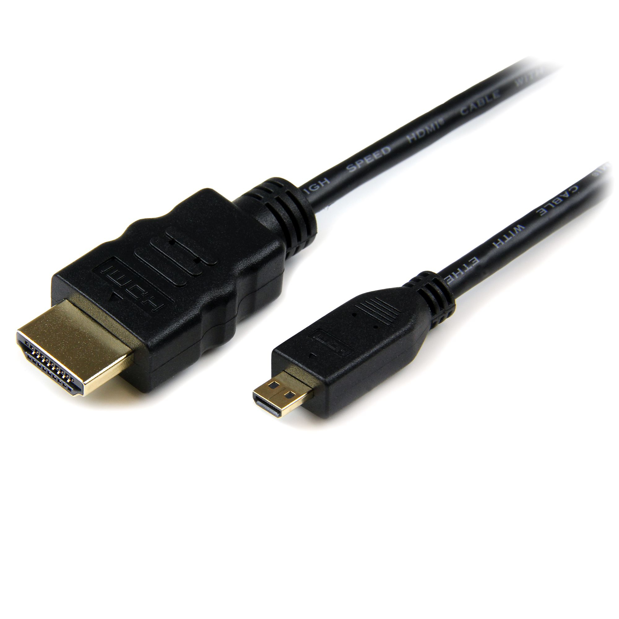 raket Geslagen vrachtwagen Luipaard StarTech.com 50cm High Speed HDMI Kabel met Ethernet HDMI naar HDMI Micro  M/M (HDADMM50CM) kopen » Centralpoint