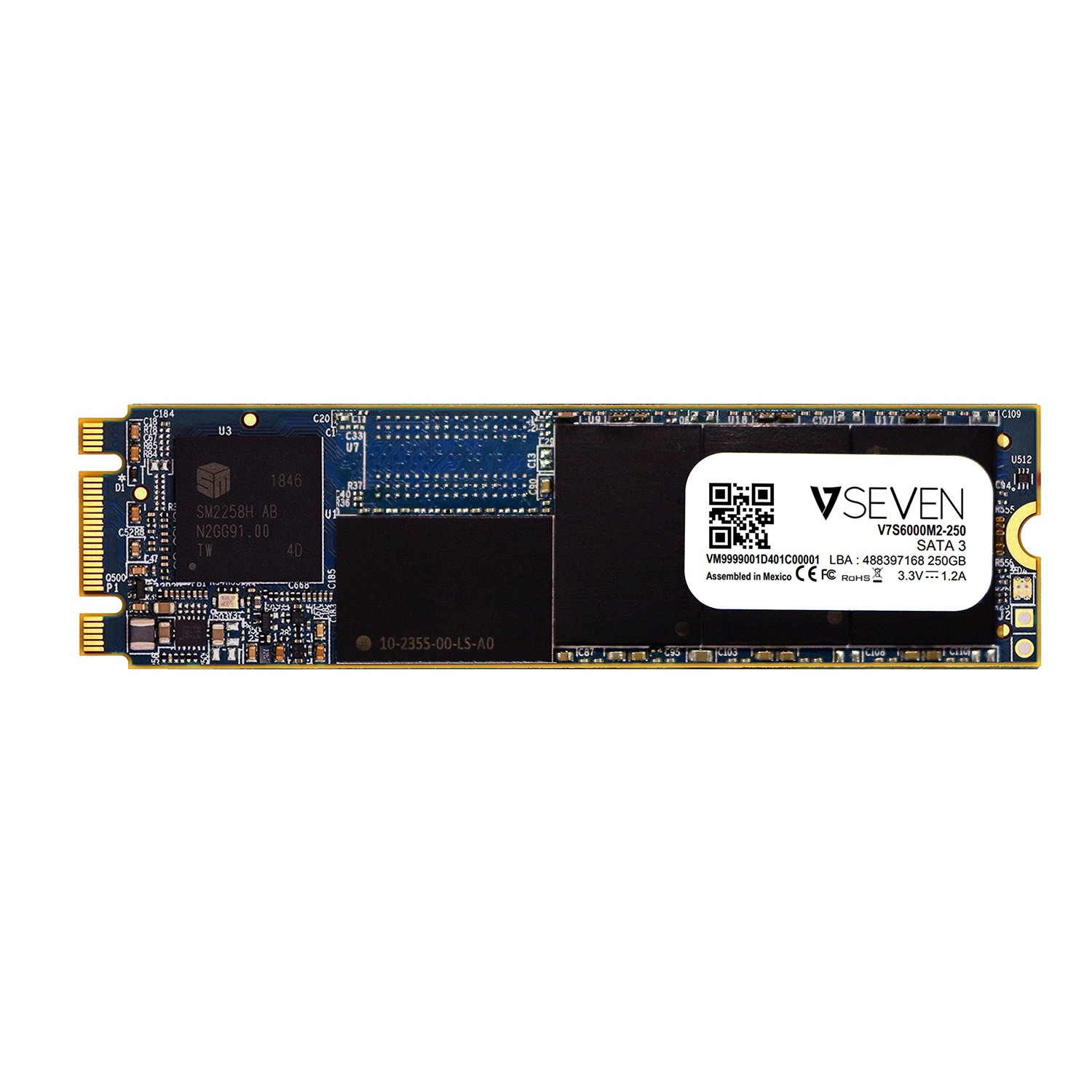 V7 S6000 NAND PC SSD - SATA 6 Gb/s, 250GB 2280 M.2 kopen » Centralpoint