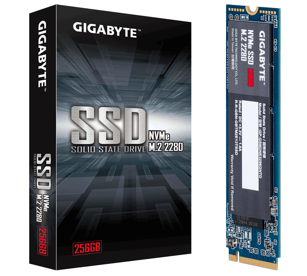 Gigabyte 256GB, M.2 2280, PCI-Express 3.0 x4, NVMe 1.3, 1700/1100 (GP-GSM2NE3256GNTD) » Centralpoint