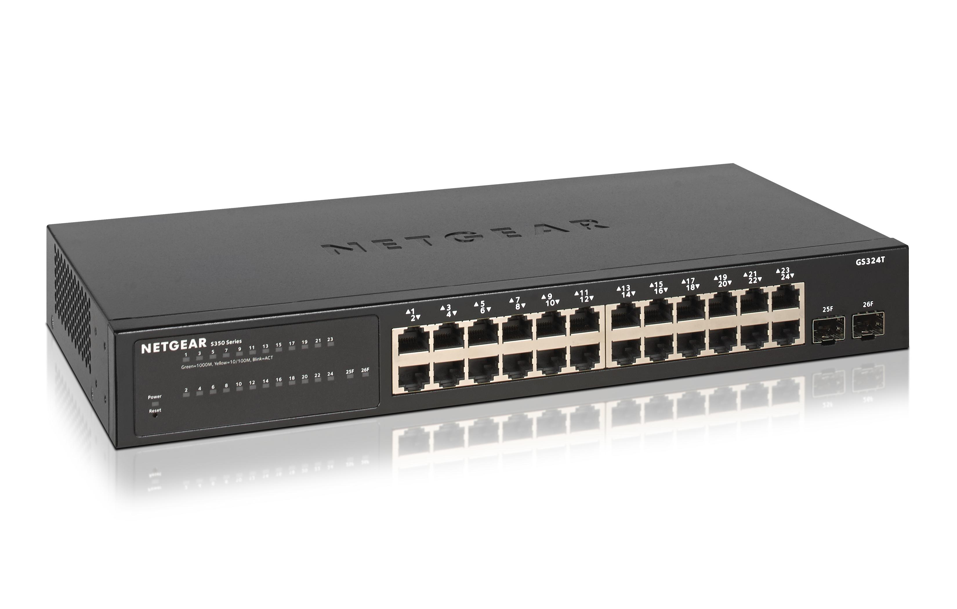 Netgear S350 Series Smart Managed Pro Switch 24Port (1G) (GS324T