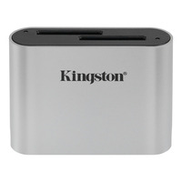 Kingston Technology Workflow SD Reader Kaartlezer - Zwart, Zilver