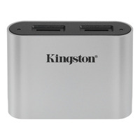 Kingston Technology Workflow microSD Reader Kaartlezer - Zwart, Zilver