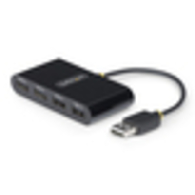 4-Port USB 2.0 Hub USB Bus Powered Compacte Travel USB Hub