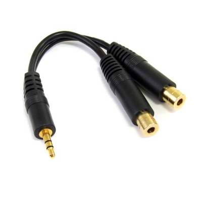 StarTech.com Câble Adaptateur Audio Mini-Jack 3.5mm Mâle vers 2x RCA /  Cinch Femelle - 15 cm (MUMFRCA) - Dustin Belgique