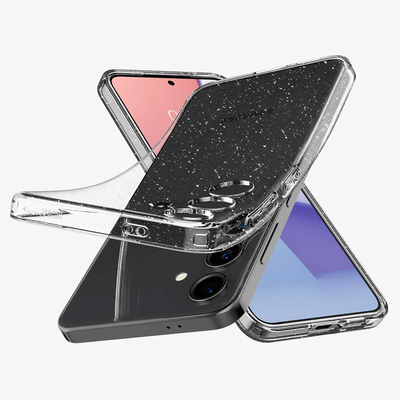Spigen Spigen Liquid Crystal Backcover Samsung Galaxy S24 - Glitter Crystal  Quartz (ACS07345) - Dustin Belgique