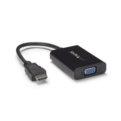 StarTech.com Câble adaptateur / Convertisseur HDMI vers VGA avec audio -  Mâle / Femelle - Noir (HD2VGAA2) - Dustin Belgique