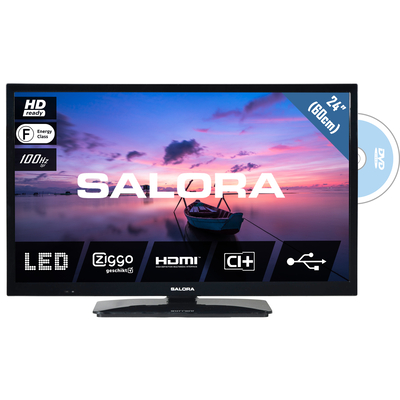 gevechten ijs kapok Salora 6500 series Een compacte 24" (61CM) HD LED televisie met ingebouwde  DVD speler (24HDB6505) kopen » Centralpoint