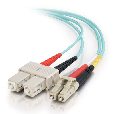 Câble de raccordement fibre optique SC/SC Duplex 1m Orange, 50