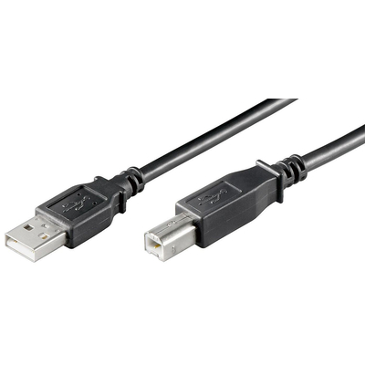 Auroch Afhaalmaaltijd domein Microconnect USB2.0 A-B M-M 1m, Black (USBAB1B) kopen » Centralpoint