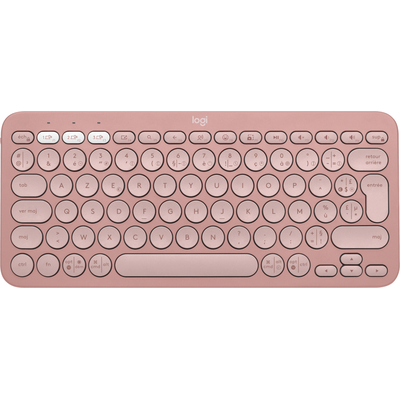 LOGITECH - Clavier sans fil - Pebble Keys 2 K380s - Bluetooth - Bouton  Easy-Switch - Rose - (920-011805)