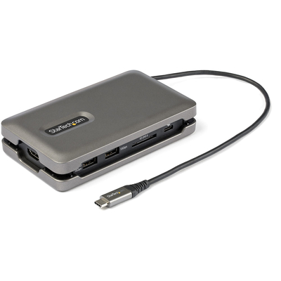 StarTech.com Adaptateur USB-C vers Double HDMI - USB-C ou A vers 2x HDMI -  4K 60Hz - 100W Power Delivery Pass-Through - Adaptate