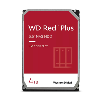 Feest meester Referendum Western Digital Red Plus 4 TB, 3.5", SATA 6 Gb/s, CMR (WD40EFPX) kopen »  Centralpoint