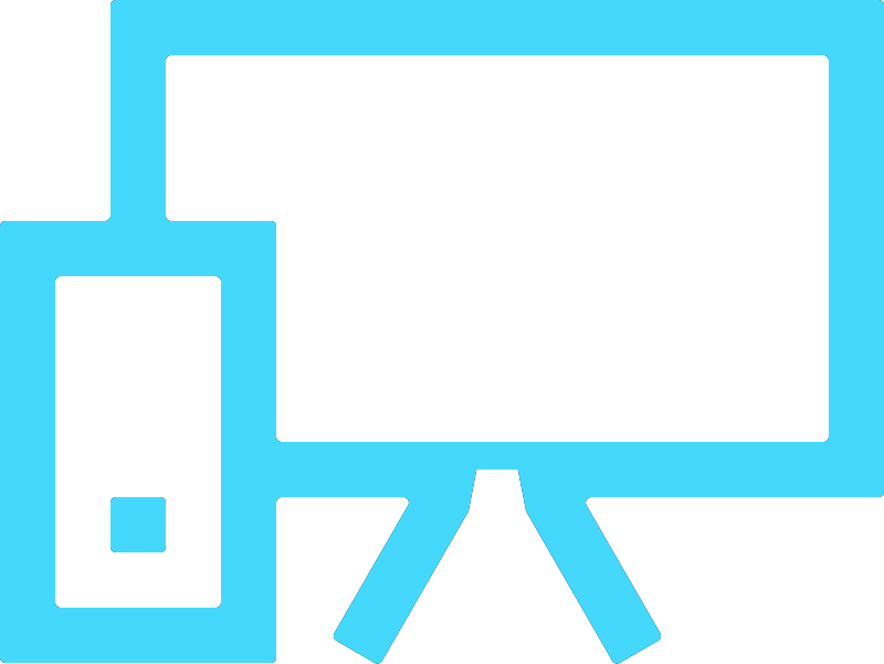 blue computer icon