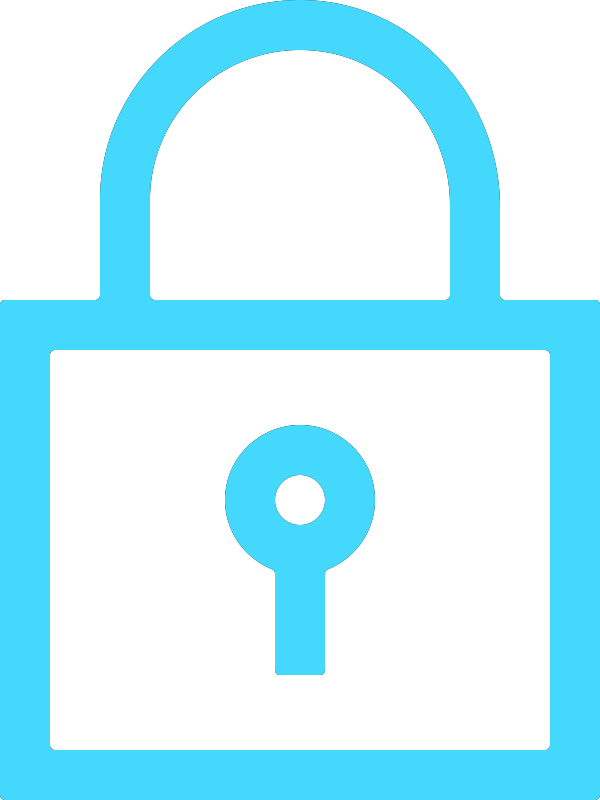 blue locket icon