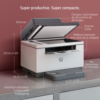 HP LaserJet Imprimante multifonction M234dw , Noir et blanc, Imprimante pour  Petit bureau, Impression, copie, numérisation, Numérisation vers e-mail;  Numériser vers PDF