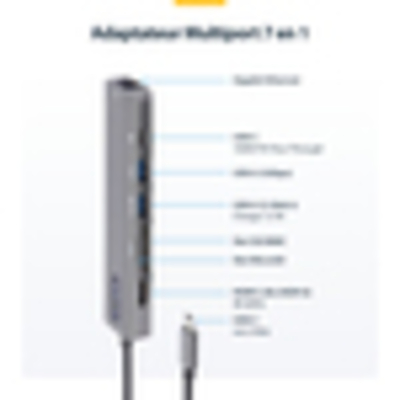 4K 60Hz 6 in 1 USB C Hub Adapter an HDTV Hub und PD Lade-und Kartenleser für Mac
