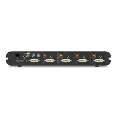 Belkin Secure DVI-I KVM Switch, 4-Port, USB, PS/2, RJ14, Audio 3.5 Mm ...