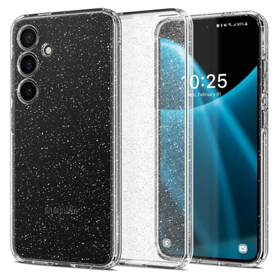 Spigen Spigen Liquid Crystal Backcover Samsung Galaxy S24 - Glitter Crystal  Quartz (ACS07345) - Dustin België