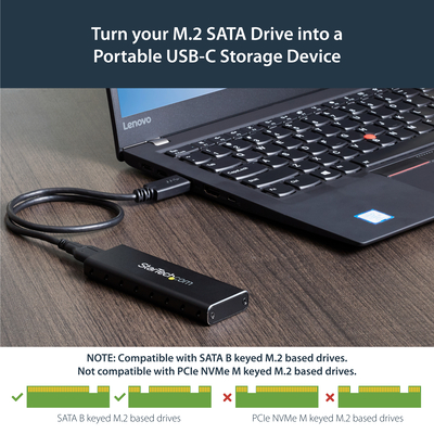 StarTech.com Boîtier USB 3.0 externe pour SSD SATA M.2 NGFF avec