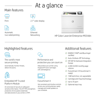 7ZU81A - Imprimante Laser Couleur HP LaserJet Enterprise 