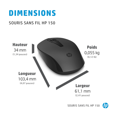 Souris sans fil HP 150