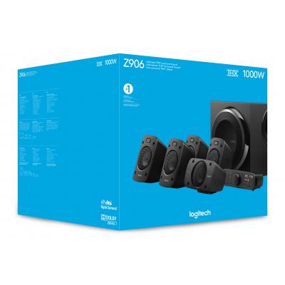 Enceintes Logitech 5.1 THX Z906 Noir (500 Watts RMS/Télécommande sans Fil)