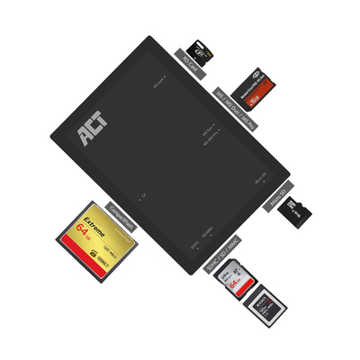 ACT External USB 3.2 Gen1 (USB 3.0) Card Reader (AC6370) - Dustin Belgique