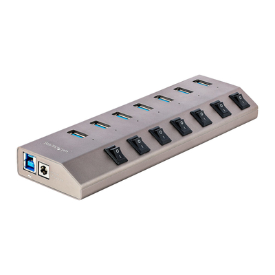 Externe 7 Port USB 2.0 Hub Adaptateur Multiprise Splitter ON/OFF